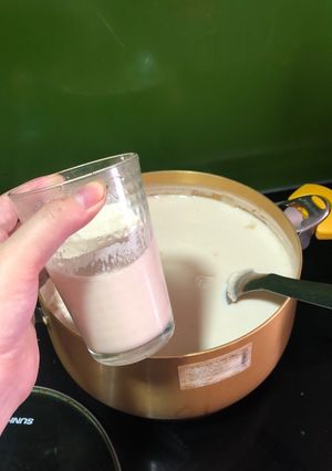 Hình của món Sữa hạnh nhân, óc chó, hạt sen.