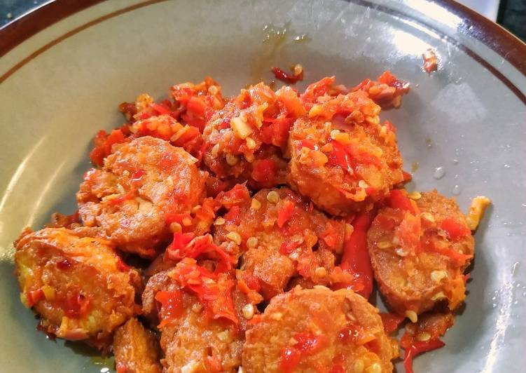 Resep Populer Balado egg tofu Mantul Banget