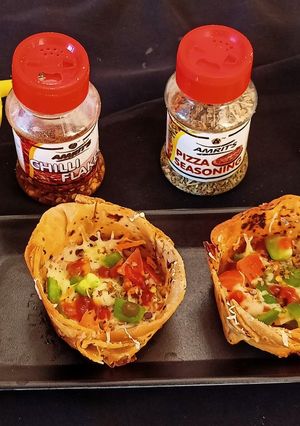 A picture of Leftover Roti basket pizza.