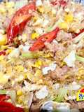 แหนมผัดไข่วุ้นเส้น