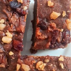 A picture of Dates and walnut cake.