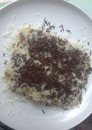 Foto resep Pisang bakar keju coklat susu