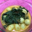 Daun singkong telur puyuh