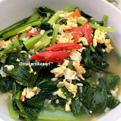 A picture of Tumis Sawi Hijau Telur.