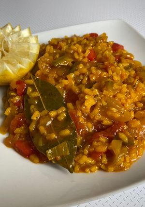 Una foto de Arroz con verdura