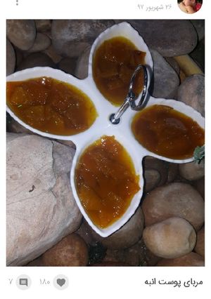 عکسی از دستور مربای پوست انبه