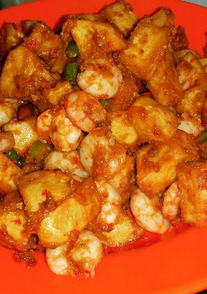 Foto resep Sambel Udang kentang Pedas