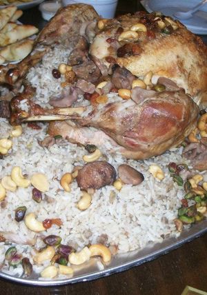 صورة لوصفة دجاج محشي بالارز