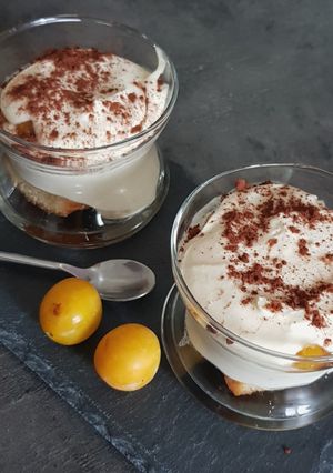 Une photo de °tiramisu aux mirabelles °#recettedété