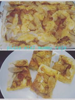 Foto resep Pizza kotak sosis saus bolognese