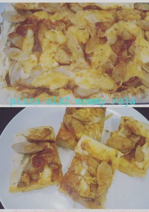 Foto resep Pizza kotak sosis saus bolognese