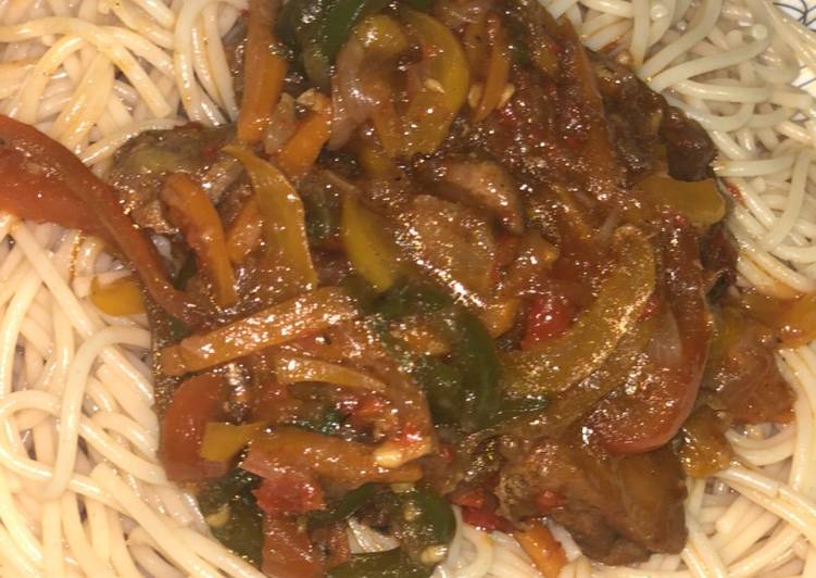 Recipe of Speedy Pasta with chicken sauce