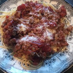 A picture of Spagetti Bolognese.