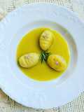 Gnocconi asiago e salsiccia di Norcia su salsa al rosmarino