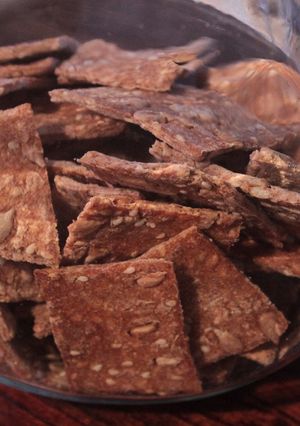 Una foto de Galletas de harina integral y semillas