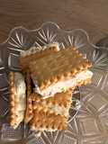 Παγωτό σάντουιτς Στρατσιατέλα - Stracciatella Ice cream sandwich sugar free!!