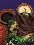 Molcajete de arrachera, camarón y pulpo