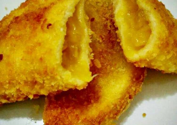 Resep Pineapple bread crispy (roti goreng isi nanas) yang Bisa Manjain Lidah