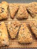 White Peach and Blackberry Scones