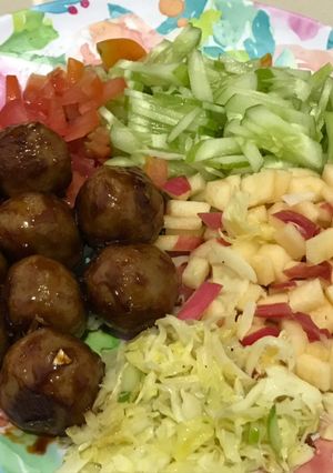 Foto resep Bakso bakar dan salad