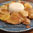 Pollo con papas al ajo🌹