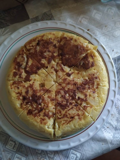 Una foto de Tortilla de patatas vegana