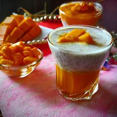 A picture of Chia Mango Pudding.