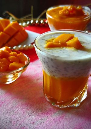 A picture of Chia Mango Pudding.