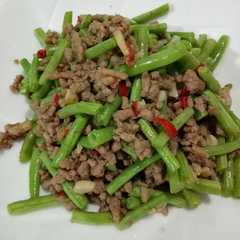 Foto resep Baby buncis tumis daging