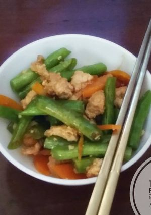 Foto resep Tumis Buncis Ayam (Lunch DEBM)
