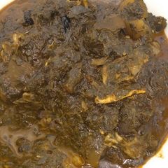 A picture of Afang soup.