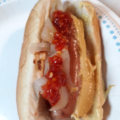 A picture of Different Type of Grilled Chilidog and a Redhot.