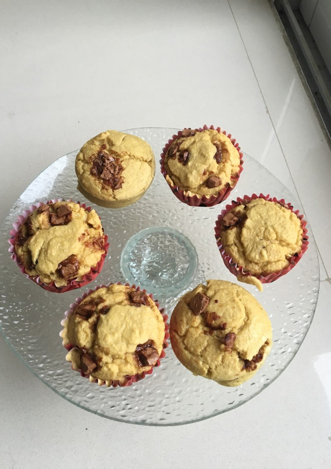Una foto de Muffins de batata y chocolate (postre fit)