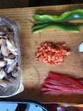 Guiso de mejillones y camarones