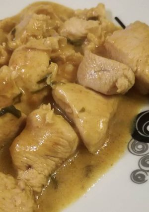 Foto di Bocconcini di pollo all'arancia e curry