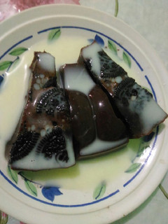 Foto resep Pudding Susu Nutrijell Coklat With Oreo