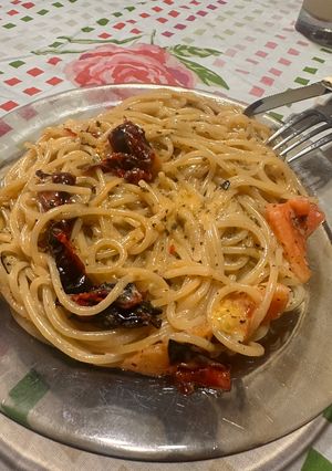 Una foto de Fideos agridulces