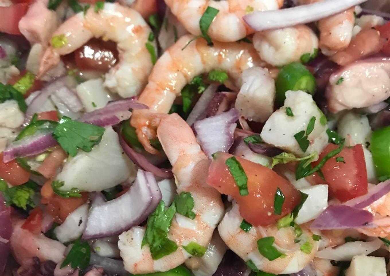 Ceviche de camarón