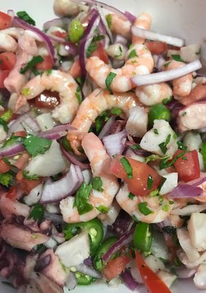 A picture of Shrimp Ceviche.