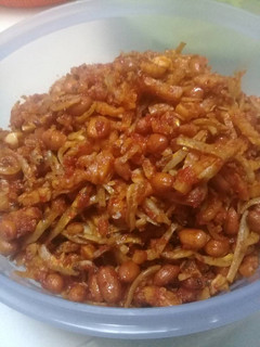 Foto resep Teri kacang tempe balado