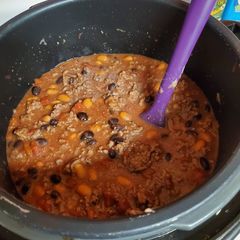 A picture of Savory instant pot chili.