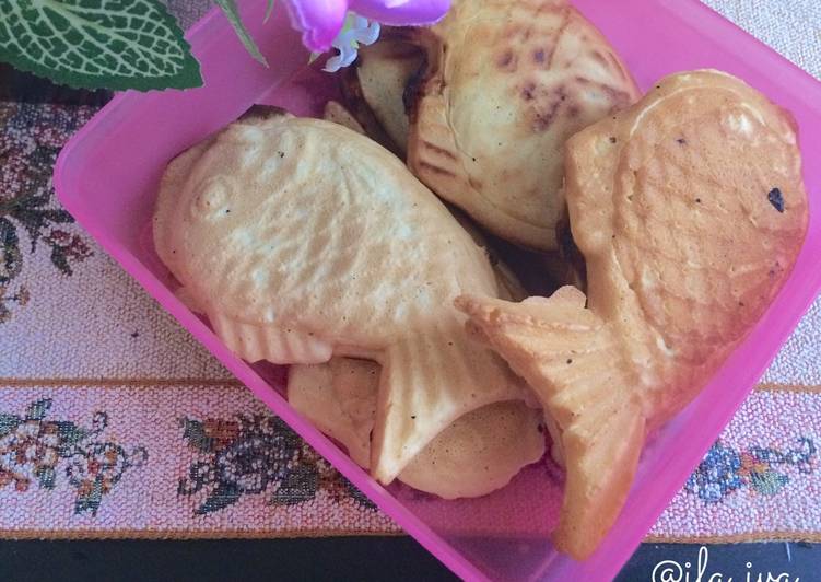 Resep Bungeoppang /Taiyaki / pancake ikan Anti Gagal