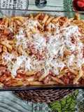 Macarrones en salsa amatriciana