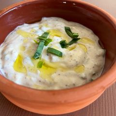 A picture of Yogurt tahini dip.