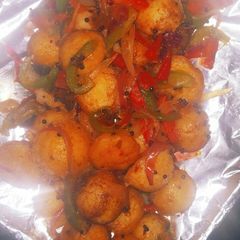 Chinese fried idli A picture of Chinese fried idli.