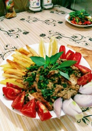 صورة لوصفة شاورما البيت