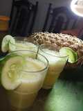 Pineapple and cucumber juice