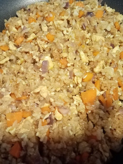 Una foto de Arroz 3 delicias estilo chino