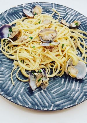 Une photo de Linguines alle vongole