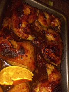 Una foto de Contramuslos de pollo en soja
